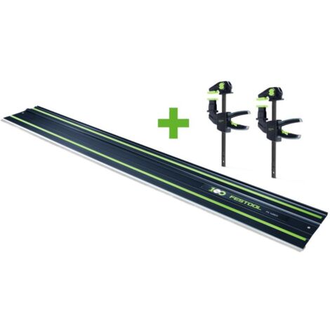 FESTOOL 100 Jahre Führungsschiene FS 1400/2 BL + Einhandzwinge FS-EZ 150/2 - 578246B
