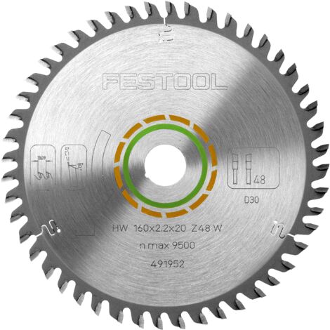 Festool 160mm 48 Tooth Plunge Saw Blade Fine Wood Cut TS55 R TSC55 ATF55 AP55