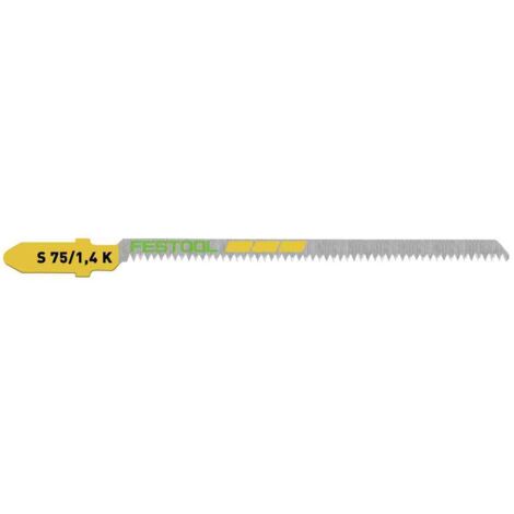 Festool 204267 Jigsaw Blades - Pack of 5 - Wood Curves S 75/1.4 K/5