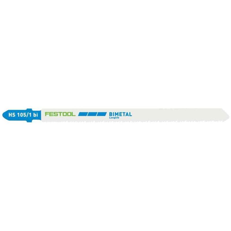 204272 Jigsaw Blades - Pack of 5 - Metal Steel / Stainless Steel hs 105/1 BI/5 - Festool