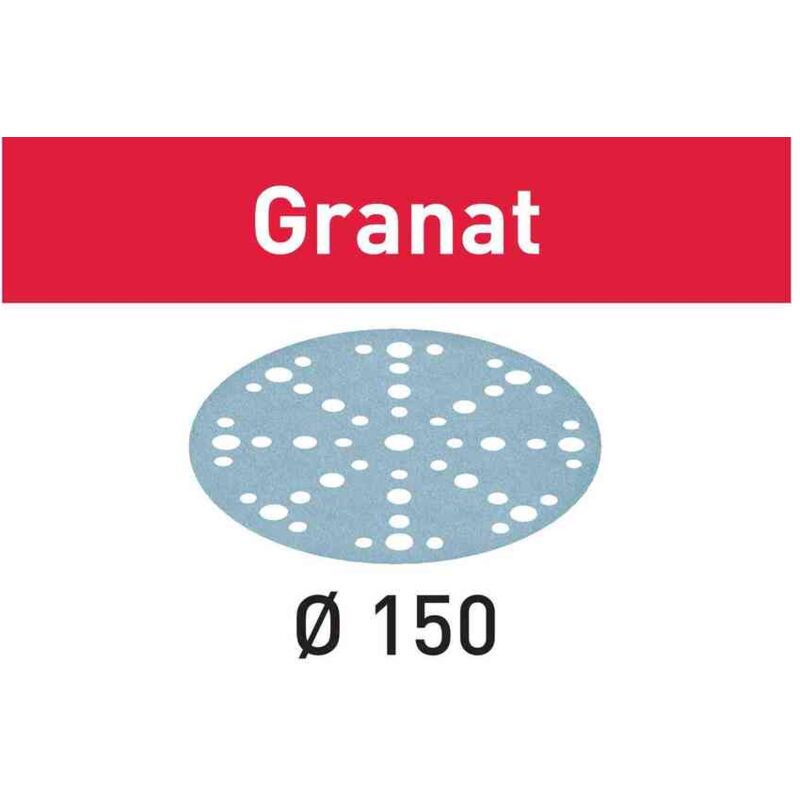 Abrasive Sheet Granat stf D150/48 - Pack of 100 - Select Grit - 100G - Festool