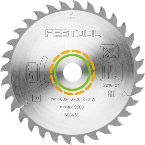 Festool 500459 Fine Tooth Saw Blade for HKC55 (160 x 1.8 x 20mm)