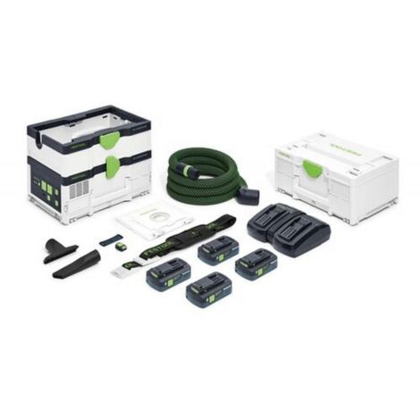 Festool – 576942 Aspirateur sans fil professionnel 36V – Dépression 18000 Pa – Autonomie 14-25 min – Compatible Systainers – Bluetooth intégré