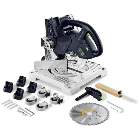 Festool 577424 Cordless Compound Mitre Saw Symmetric SYMC 70 EB-Basic 18x2 Naked
