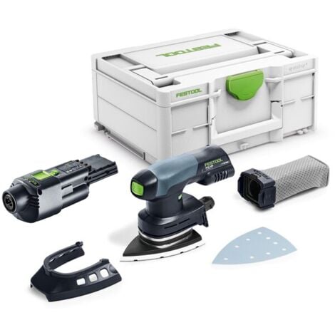 Festool 577628 Cordless Delta Sander 100x150mm DTSC 400-Basic + 3AH Ergo Battery