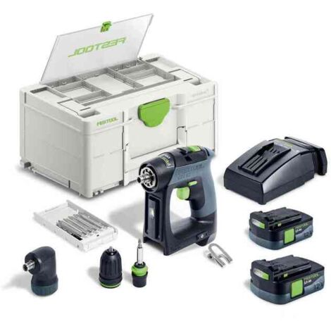 Festool 586867 12v Cordless Drill Kit CXS 12 2,5-Set