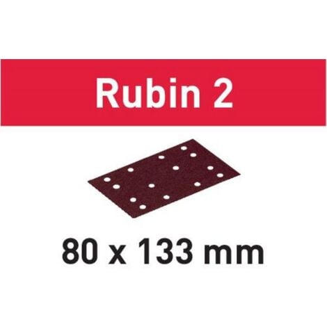 Abrasif pour ponçeuse FESTOOL Rubin 2 - 80 x 133 mm