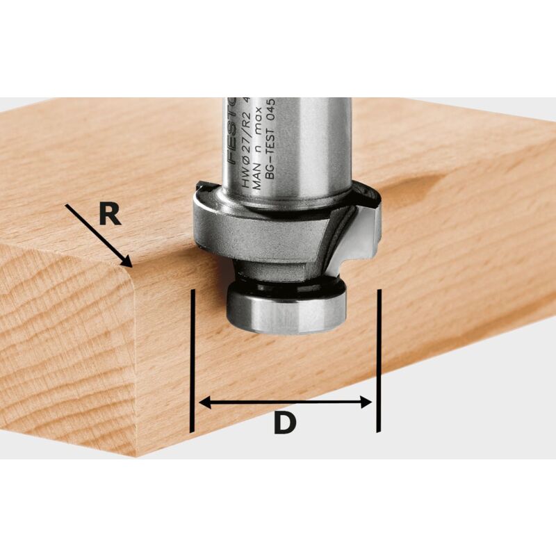 Hw R6-ofk 500 Abrundfräser 27 X 6 Mm ( 490096 ) Für Ofk 500 Zum Abrunden Von Massivholz Und Umleimern - Festool