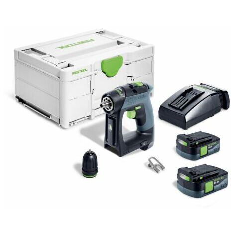 FESTOOL CXS 12 2,5-Plus Akku Bohrschrauber 12 V 30 Nm Brushless ( 576864 ) + 2x Akku 2,5 Ah + Ladegerät + Systainer