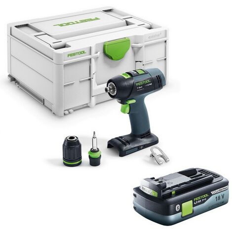 Festool Akku-Bohrschrauber T 18+3-Basic + Akkupack BP 18 Li 4,0 HPC-ASI 577051