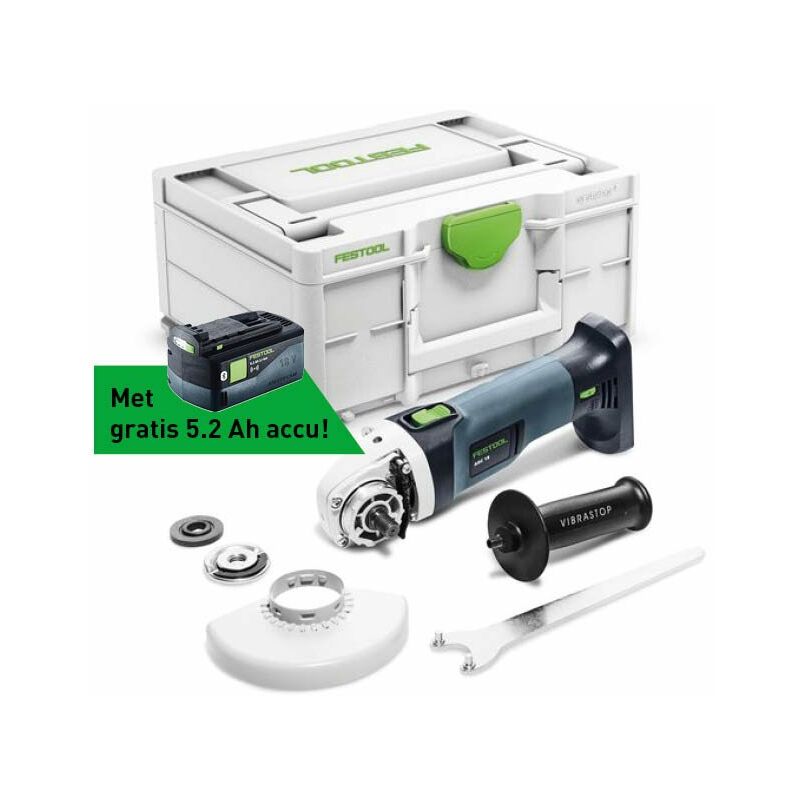 

Festool Amoladora angular a batería AGC 18-125 EB-Basic-5,2