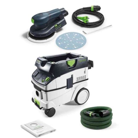 FESTOOL ASPIRADORA CTL 26 E 574947 + LIJADORA ORBITAL FESTOOL ETS EC 150/5 EQ COD. 575043