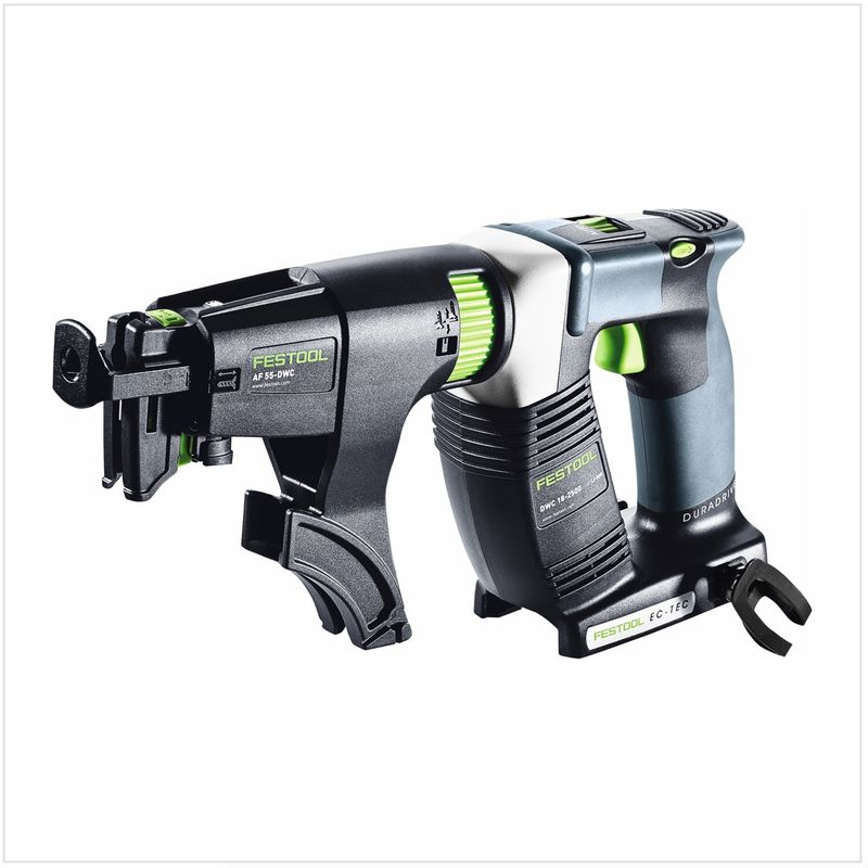 

Festool - DWC 18-2500 Li 3,1-Compact Atornillador de construcción en seco a batería DURADRIVE en Systainer + 2x Batería BP 18 Li 3,1 C + Cargador TCL