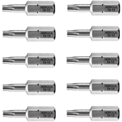 Festool Bit Torx TX 15 25mm 10 Stück Akkuschrauber 490505