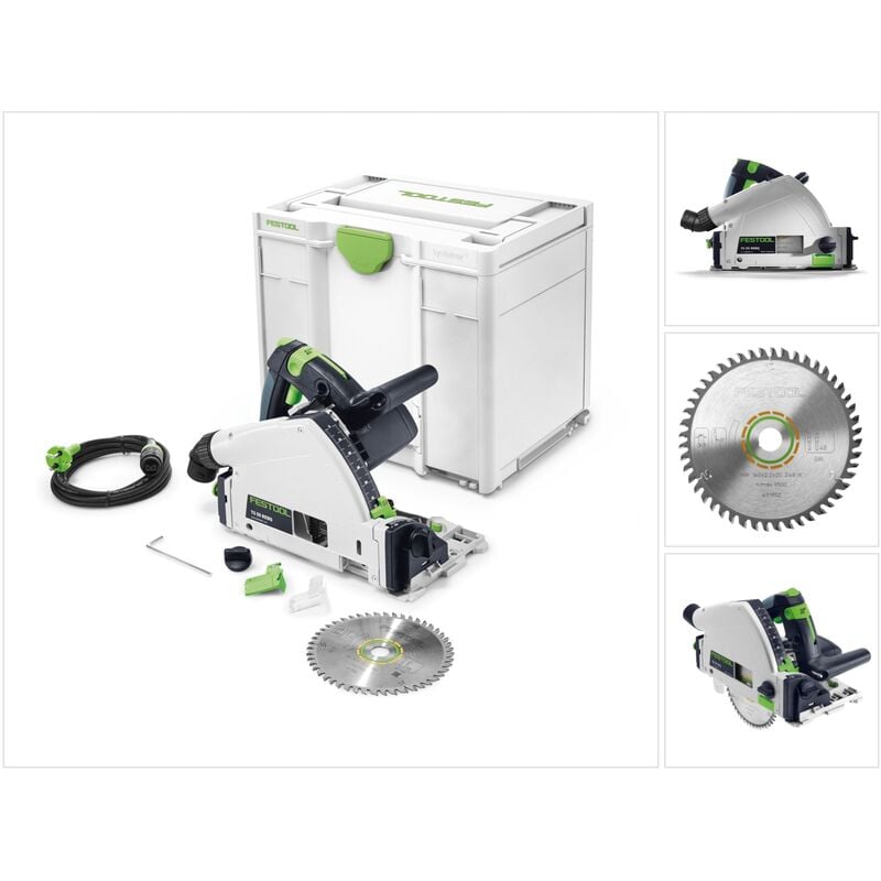 Ts 55 rebq-plus Scie plongeante 1200 w 160 mm + SYS3 ( 576000 ) Successeur de 561551 - Festool