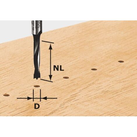 Festool Broca para clavijas HW S8 D5/30 Z - 491066