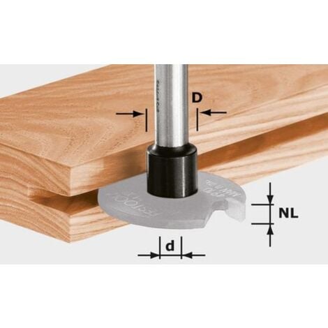 Fraise à queue d'aronde HW avec queue de 8mm FESTOOL HW S8 D13,8/13