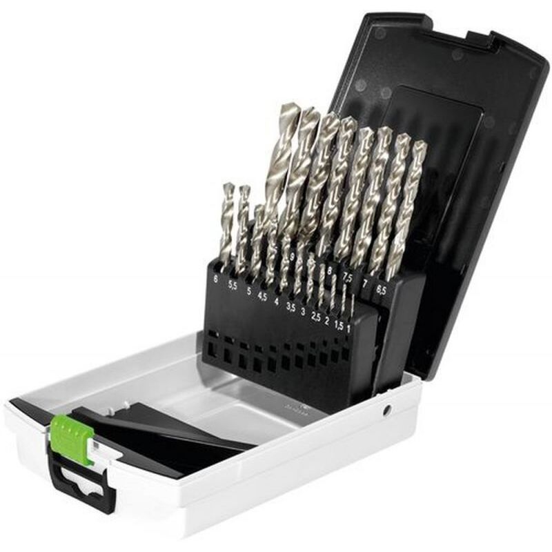 

Festool Bohrer - Festool Caja de brocas HSS, brocas de acero HSS D 1-10 Sort/19