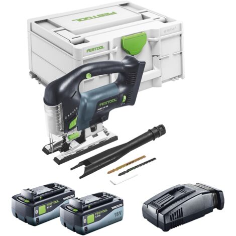 Festool CARVEX PSBC 420 EB-Basic Akku Pendelstichsäge 18 V 120 mm Brushless + 2x Akku 8,0 Ah + Schnellladegerät + Systainer