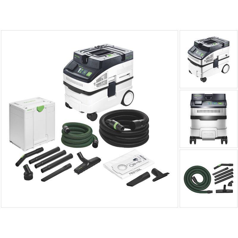 Ct 15 e cleantec Aspirateur mobile 15 l ( 577410 ) + rs-hw d 36-Plus ( 577258 ) Kit de nettoyage pour artisans - Festool