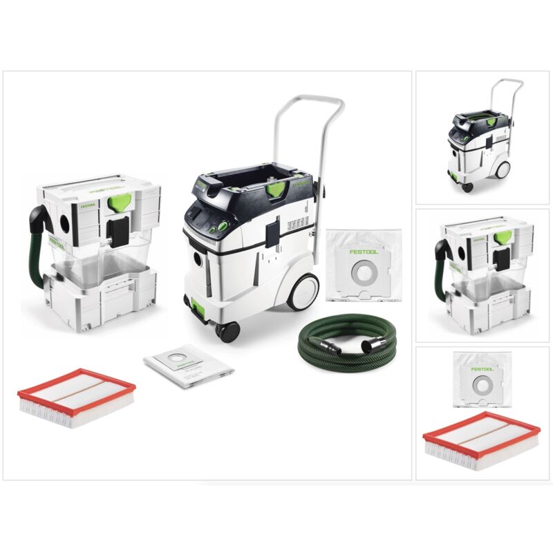 Ctl 48 e cleantec aspirateur mobile 48l classe de poussière l ( 574975 ) + filtre + pré-séparateur - Festool