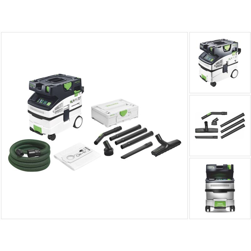 Ctl midi i Cleantec aspirateur mobile 15 l classe de poussière l + kit de nettoyage rs-st d 27/36-Plus dans Systainer - Festool