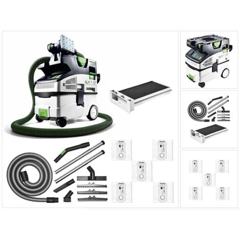 Festool CTL MIDI I Cleantec Absaugmobil 15l Staubkl. L ( 574832 ) + Nassfilter NF-CT + Filtersäcke SC-FIS-CT + Reinigungsset Bau D 36 BA-RS