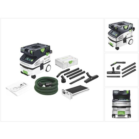 Festool CTL MINI I CLEANTEC Absaugmobil 10 l Staubkl. L + Nassfilter + 6x Filtersack + Reinigungsset RS-ST D 27/36-Plus im Systainer