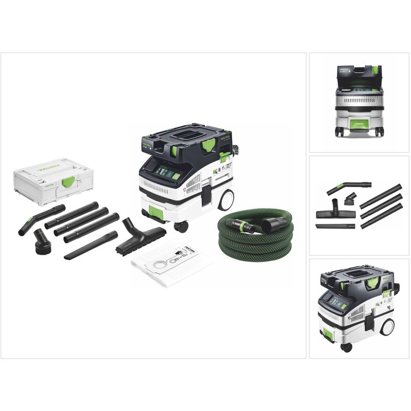 Ctl mini i cleantec aspirateur mobile 10 l classe de poussière l ( 574840 ) + rs-st d 27/36-Plus kit de nettoyage standard ( 577257 ) - Festool