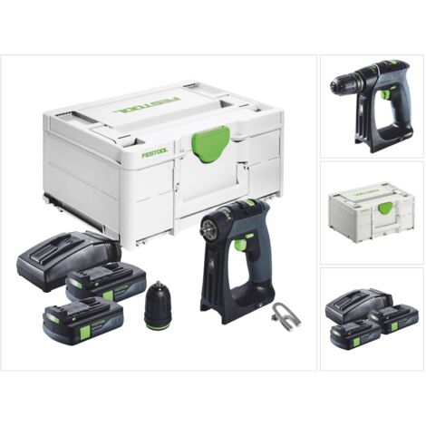 Festool CXS 18 Akku Bohrschrauber 18 V 40 Nm Brushless + 2x Akku 3,0 Ah + Ladegerät + Systainer