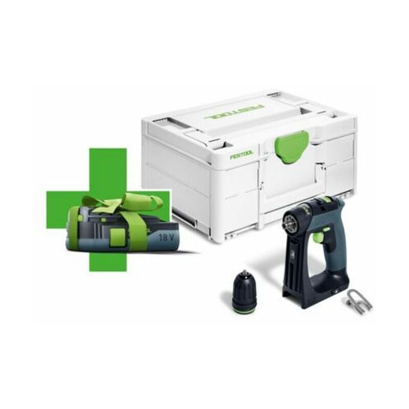 Perceuse-visseuse à accu cxs 18-Basic-3,0 - 578063 incl. 1 accu gratuit dans la livraison - Festool
