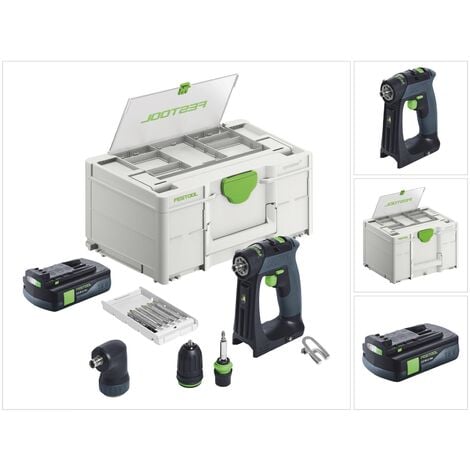 Festool CXS 18-Basic-Set Perceuse-visseuse sans fil 18 V 40 Nm Brushless + 1x batterie 3,0 Ah + Systainer - sans chargeur