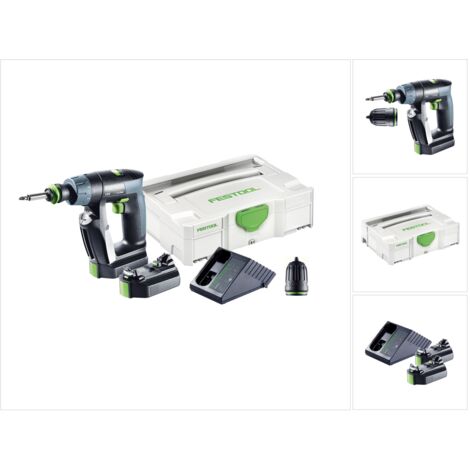 Festool CXS Li 2,6 Plus Akku Bohrschrauber 10,8V ( 564531 ) 16Nm im Systainer + 2x 2,6Ah Akku + Ladegerät