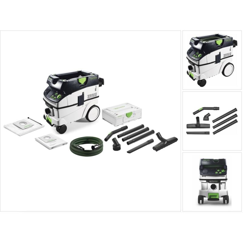 Dépoussiéreur ctm 26 e ac cleantec Aspirateur + Kit de nettoyage compact d 27 / d 36 K-RS-Plus + Coffret de transport - Festool