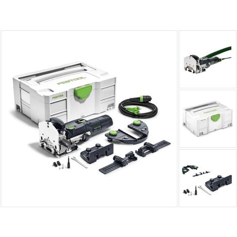 Festool DF 500 Q-Set Fraiseuse à tourillonner Domino 420W 28mm en Systainer ( 574427 ) + accessoires