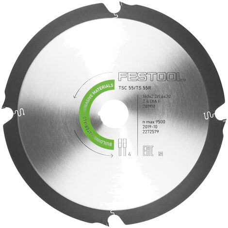 FESTOOL Diamant-Kreissägeblatt ABRASIVE MATERIALS DIA 160x2,2x20 F4 201910