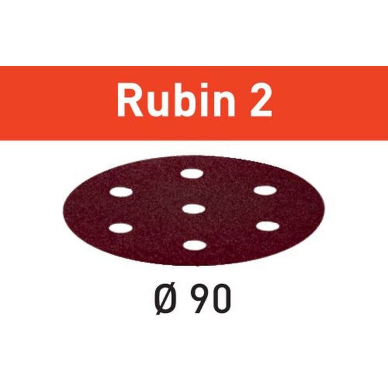Image of Stf D90/6 RU2/50 Dischi abrasivi Rubin 2 pz 50 - 180 - Festool