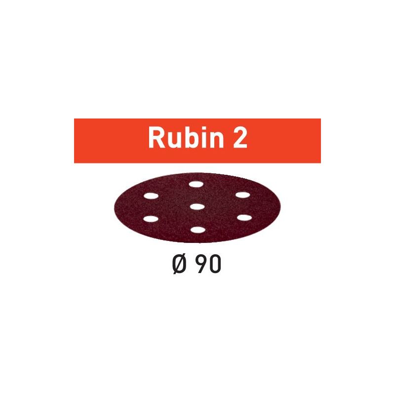 Image of Stf D90/6 RU2/50 Dischi abrasivi Rubin 2 pz 50 - 40 - Festool