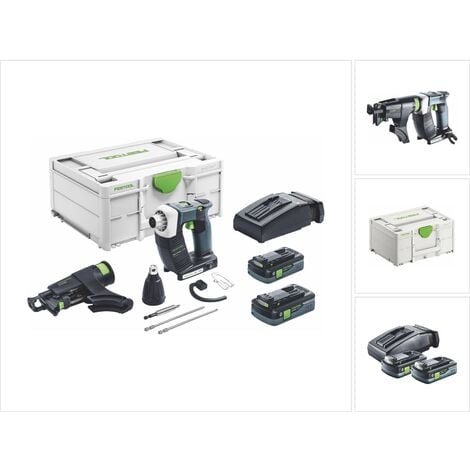 Festool DURADRIVE DWC 18-2500 HPC 4,0 I-Plus Akku Bauschrauber 18 V 18 Nm Brushless ( 576498 ) + 2x Akku 4,0 Ah + Ladegerät + Systainer ( Nachfolger von 574743 )