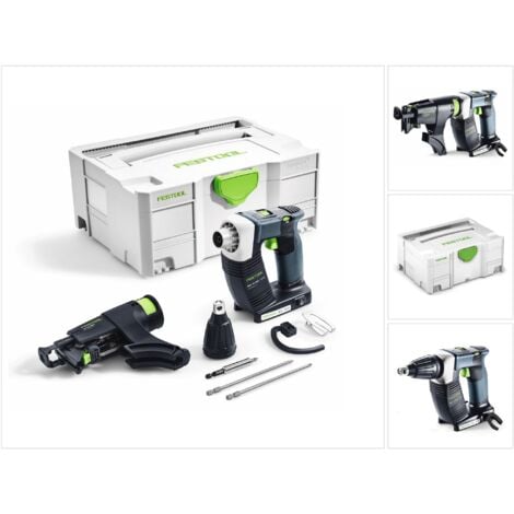 Festool DWC 18-4500 Duradrive LI Basic Visseuse sans fil pour plaquiste avec boîtier Systainer + Chargeur de vis - sans Batterie ni Chargeur ( 574747 )