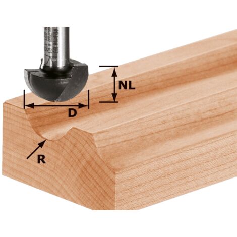 Festool Fraise à gorge creuse HW S8 R6,35 - 490984