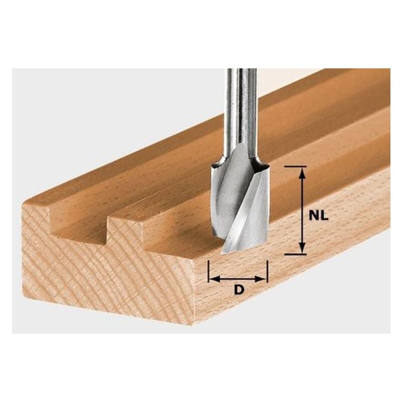 

Fresa helicoidal HW para ranurar HS Spi S8 D12/20 - Festool