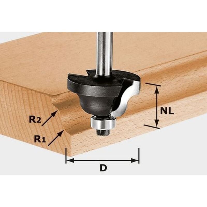 

Festool Fräser - Festool Fresa de doble radio HW S8 D31,7/R4/R4
