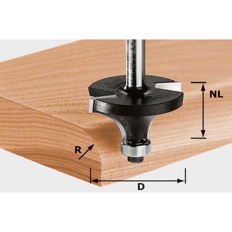 

Festool Fresa para redondear HW S8 D38,1/R12,7 KL