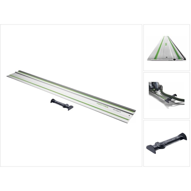 Festool - fs 1080/2 Rail de guidage 1080 mm ( 491504 ) pour scie à main, scie plongeante et scie sauteuse / défonceuse + déflecteur FS/2-AW