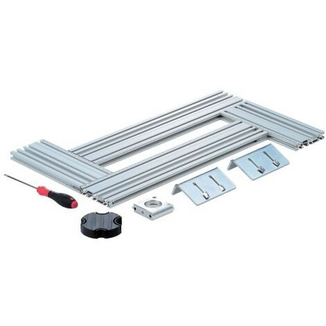 Festool – Gabarit de fraisage MFS 400 – Découpes précises rectangulaires et circulaires – Compatible défonceuses avec bague de copiage – Aluminium nervuré