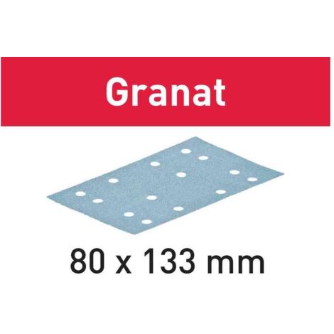 Festool Granat Abrasive Sheet STF 80x133 - Box of 100 - Select Grit  - 120G