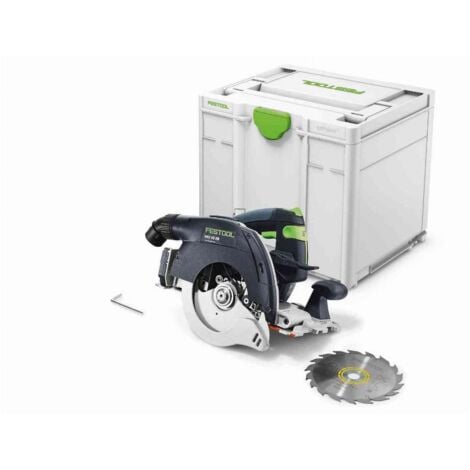 Festool HKC 55 EB-Basic Scie circulaire à capot basculant sans fil 160 mm 18 V Brushless + Coffret Systainer - sans batterie, sans chargeur (successeur de 201358) (576163)