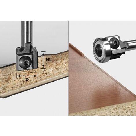 Festool HW S8 KL Placchette reversibili per fresa a filo - 19 x 20 x 64 mm - 0°