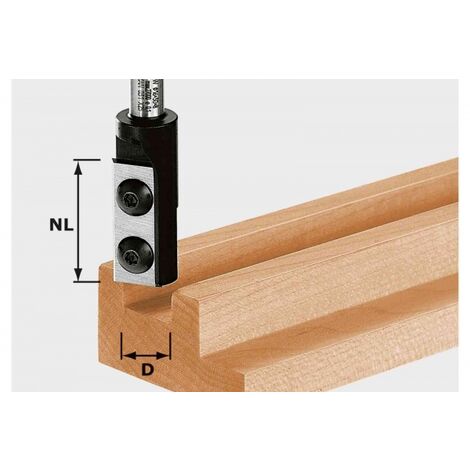 Festool HW S8 WP Z1 Placchetta reversibile per fresa per scanalature - 8 x 20 x 50 mm